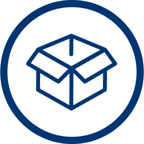 atidarykite tuščią kartoninę dėžę