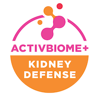 ActivBiome+ Kidney Defense, en unik blanding av prebiotika som har vist seg å gi næring til tarmens mikrobiom for å bidra til å støtte nyrefunksjonen.